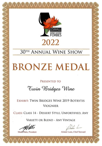 2019 Botrytis Viognier - BRONZE MEDAL